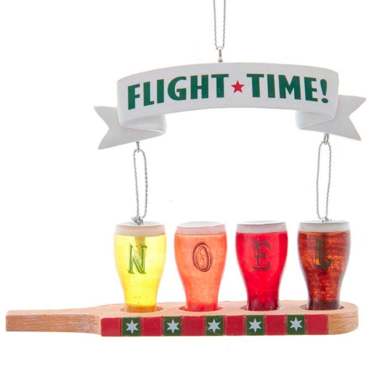 Kurt Adler Flight Time Beer Sampler Ornament 1 Kurt Adler Flight Time Beer Sampler Ornament