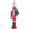 Kurt Adler Black Chef With Tree Cookie Nutcracker Ornament