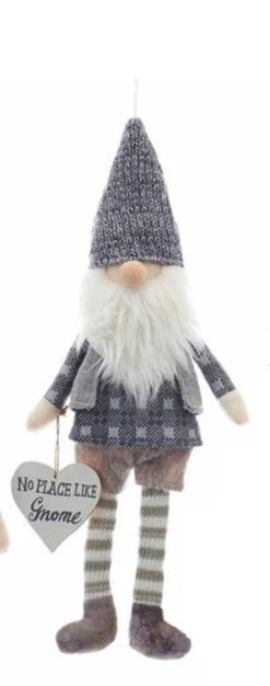 Kurt Adler Fabric "No Place Like Gnome" Ornament