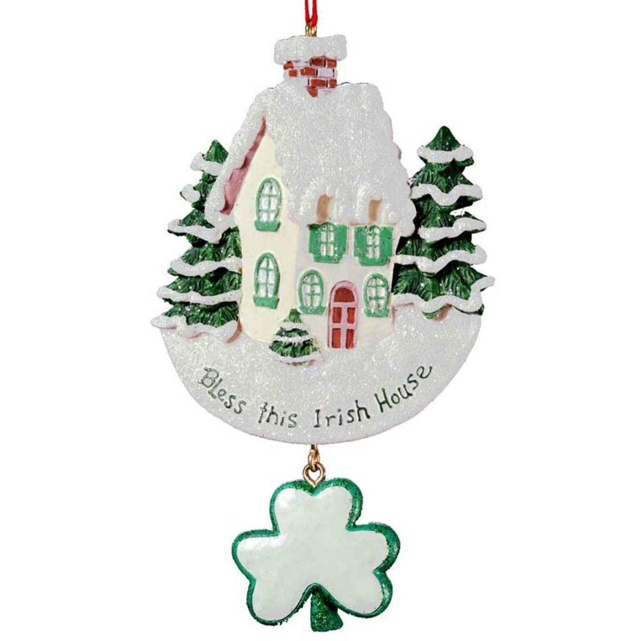 Kurt Adler Personalized Bless This Irish House Ornament