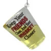 Kurt Adler Keep Your Friends Close, And Your Whiskey Closer Whiskey Shot Ornament