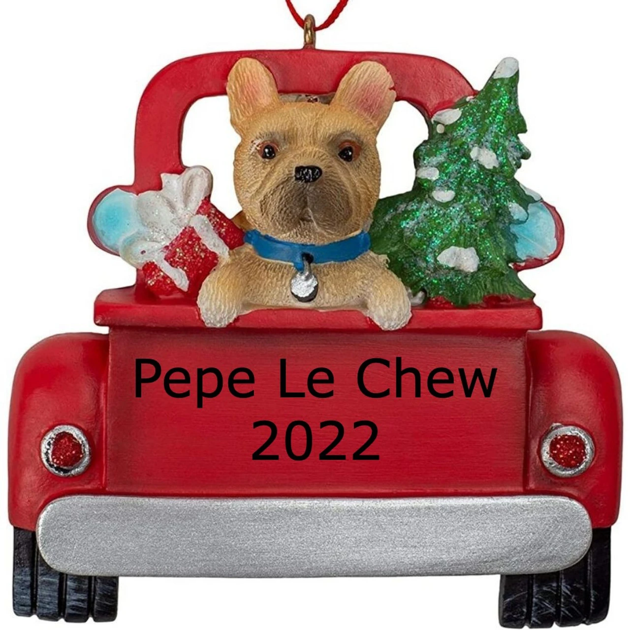 Kurt Adler Personalized French Bulldog In Back Of Truck Ornament 2 Kurt Adler Personalized French Bulldog In Back Of Truck Ornament - Image 2