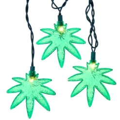 Kurt Adler 10-Light Cannabis Light Set