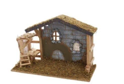 Kurt Adler 18" Large Wood Stable