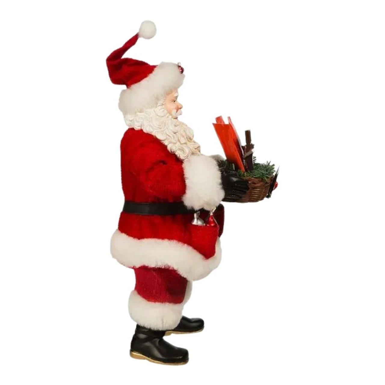 Kurt Adler - Hershey's Santa With Basket 2 Kurt Adler - Hershey's Santa With Basket - Image 2