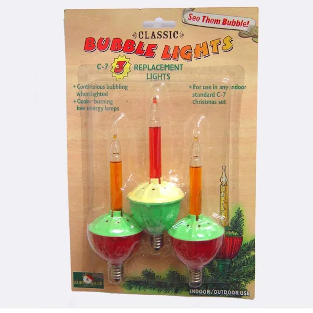 Kurt S. Adler Christmas Bubble Light Replacements (3 Pack) (35332) 1 Kurt S. Adler Christmas Bubble Light Replacements (3 Pack) (35332)