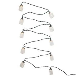 Kurt S. Adler Mason Jar Light String (37196) -Kurt Adler Outlet Store 371965md