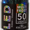 Kurt Adler 50 LED 5MM Multi-Color Frost Lights Green Wire