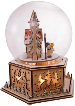 Kurt Adler Light-Up Wooden Globe With Church And Choir Table Piece -Kurt Adler Outlet Store 61mRyWiCIuL. AC SL1000 06823.1606835720