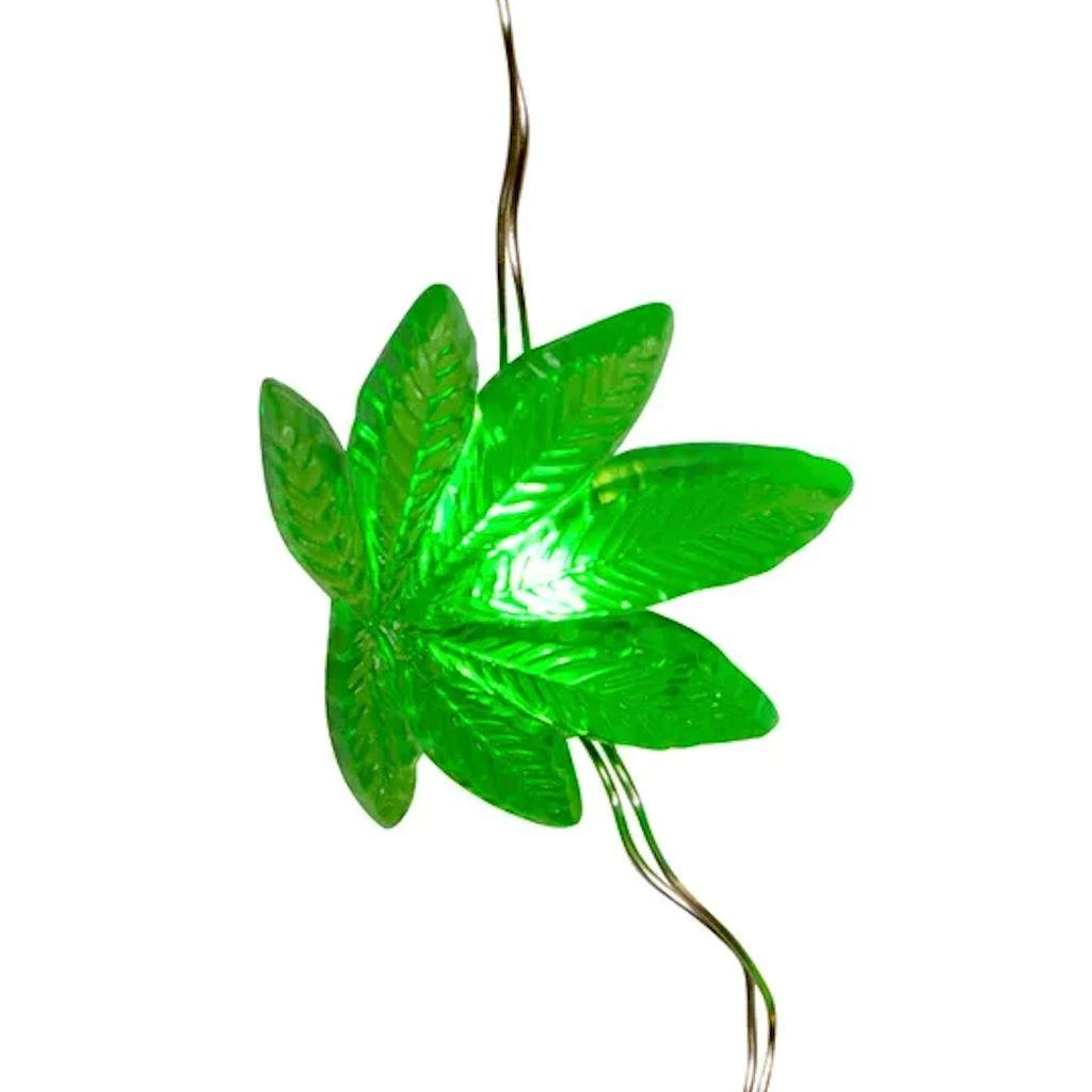 Kurt S. Adler LED Fairy Light Cannabis Curtain Light Set (69123) 1 Kurt S. Adler LED Fairy Light Cannabis Curtain Light Set (69123)