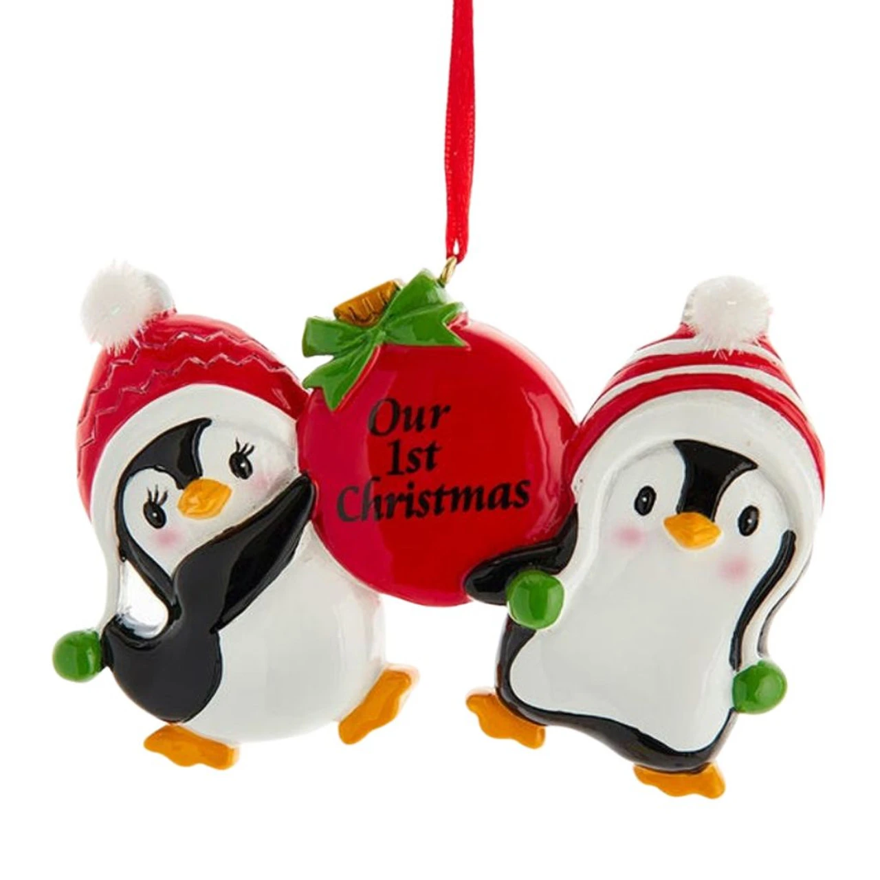 Kurt Adler Personalized Our 1st Christmas Penguin Couple Ornament 1 Kurt Adler Personalized Our 1st Christmas Penguin Couple Ornament