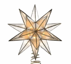 Kurt Adler Gold Sputnik Capiz Tree Topper