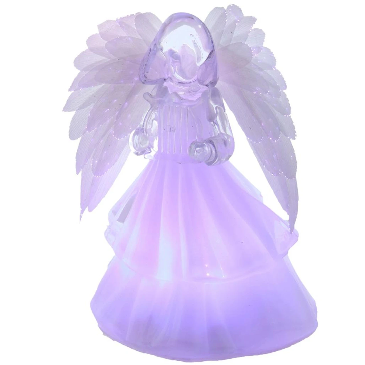Kurt Adler Fiber Optic Multicolor Angel With Musical Harp Figurine 1 Kurt Adler Fiber Optic Multicolor Angel With Musical Harp Figurine
