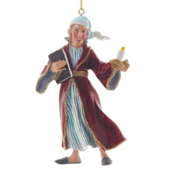 Kurt Adler Scrooge In Bath Robe Ornament