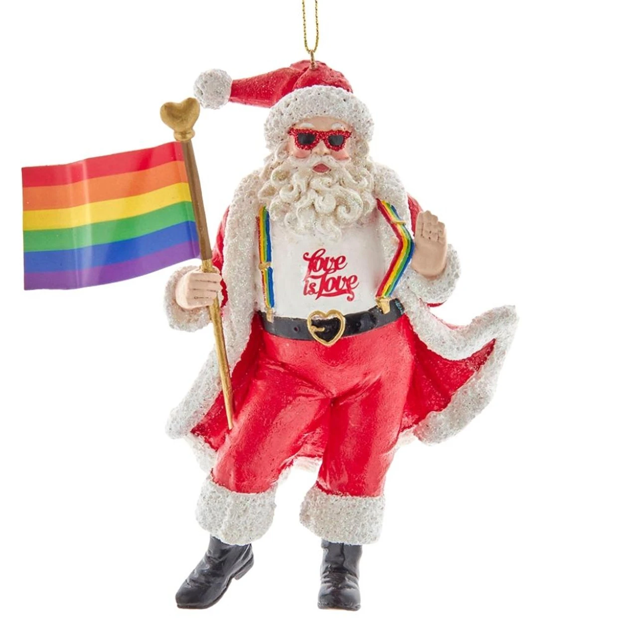 Kurt Adler Pride Santa Ornament 1 Kurt Adler Pride Santa Ornament