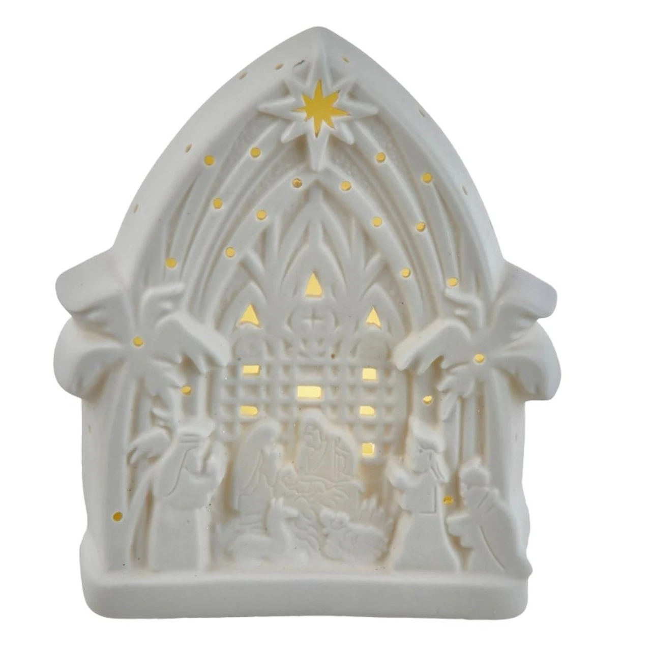 Kurt Adler Porcelain Light-Up Nativity 1 Kurt Adler Porcelain Light-Up Nativity