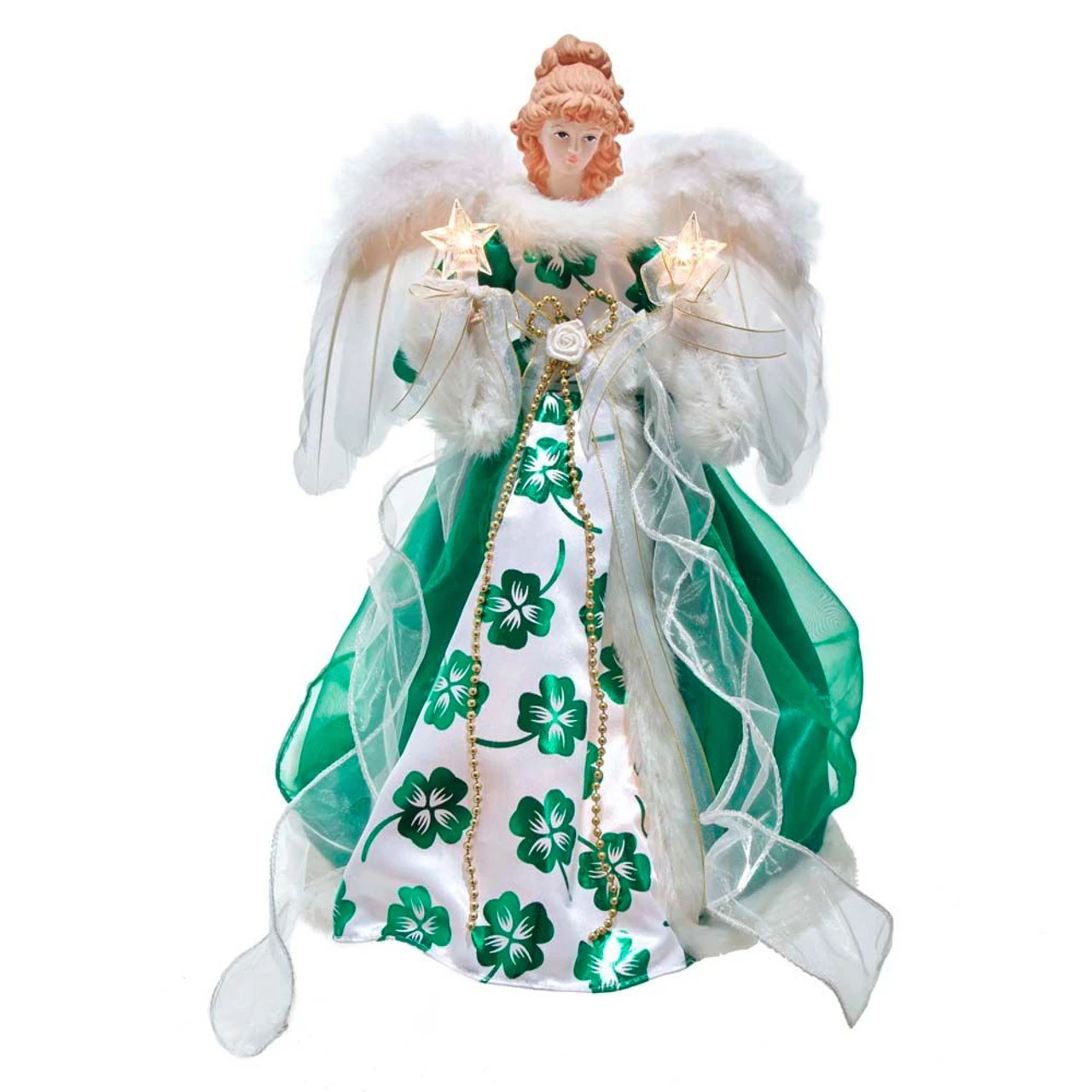 Kurt Adler Irish Angel Lighted Treetop 1 Kurt Adler Irish Angel Lighted Treetop