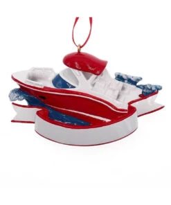 Kurt Adler Personalized Nautical Speed Boat Ornament