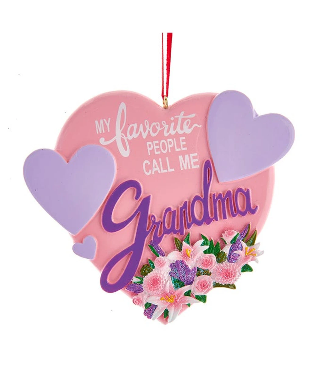 Kurt Adler Personalized Grandma Heart Ornament 1 Kurt Adler Personalized Grandma Heart Ornament