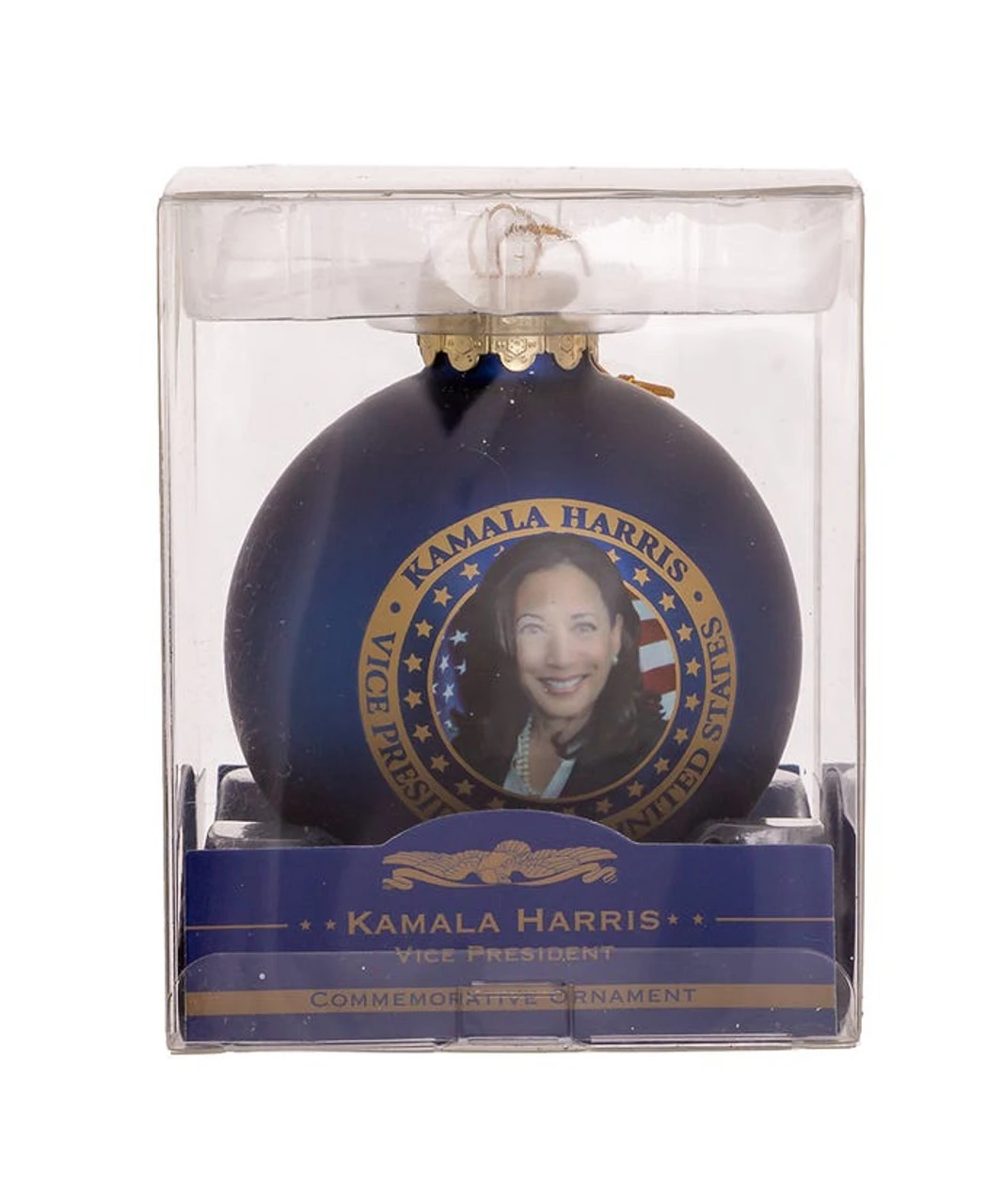 Kurt Adler Vice President Kamala Harris Glass Ball Ornament 2 Kurt Adler Vice President Kamala Harris Glass Ball Ornament - Image 2