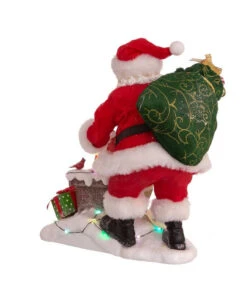 Kurt Adler 10.5" Fabriché™ Lighted Chimney Santa -Kurt Adler Outlet Store fa0151 03 73908.1628265325