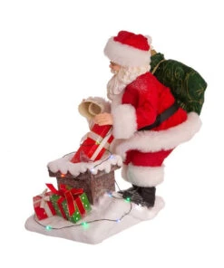 Kurt Adler 10.5" Fabriché™ Lighted Chimney Santa -Kurt Adler Outlet Store fa0151 04 70623.1628265327