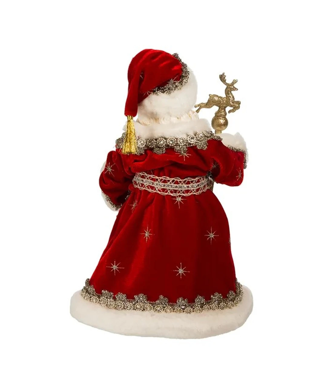 Kurt Adler 10.5" Fabriché™ Regal Red Santa Table Piece 3 Kurt Adler 10.5" Fabriché™ Regal Red Santa Table Piece - Image 3