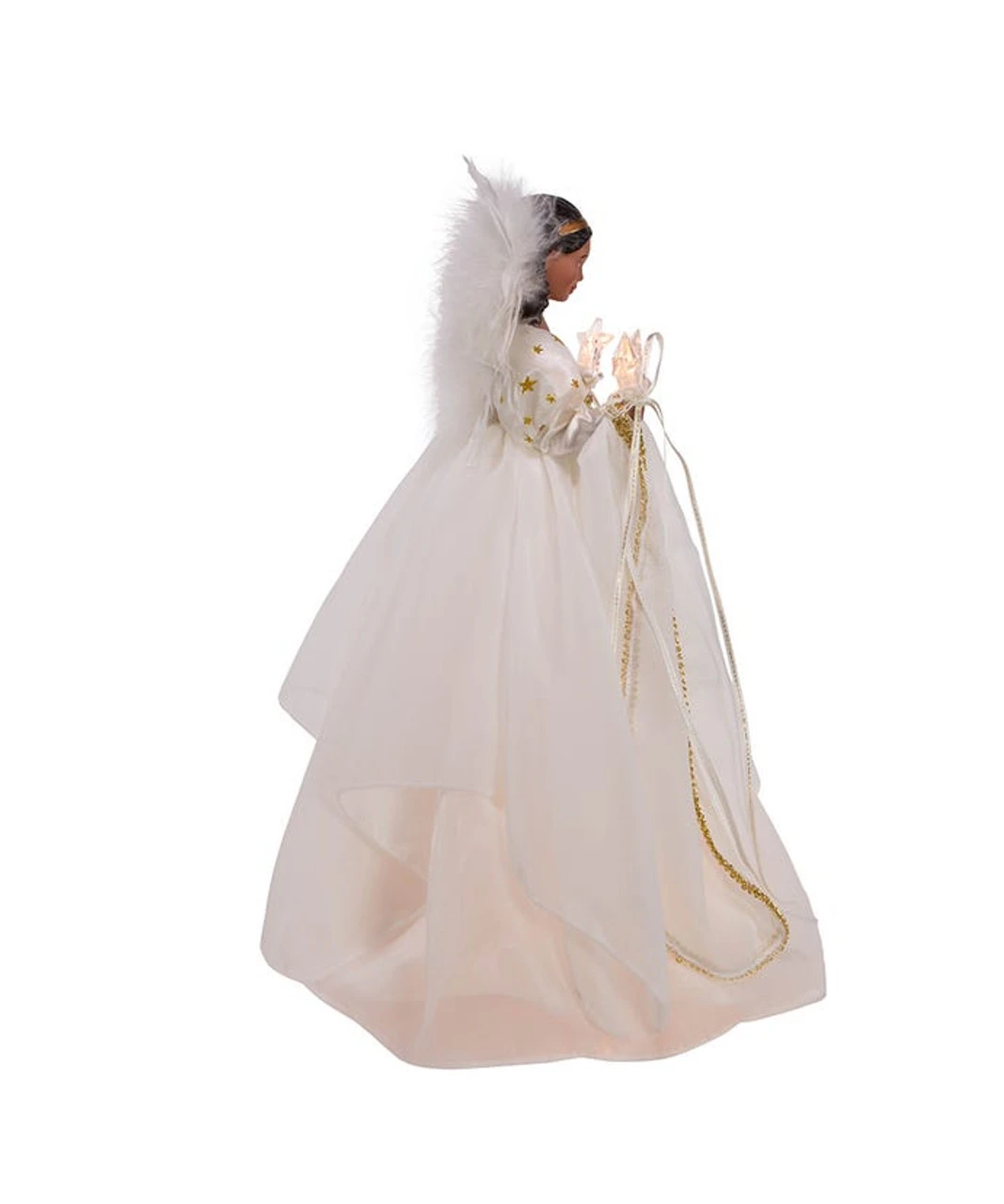 Kurt Adler African American Ivory And Gold Lighted Treetop 3 Kurt Adler African American Ivory And Gold Lighted Treetop - Image 3