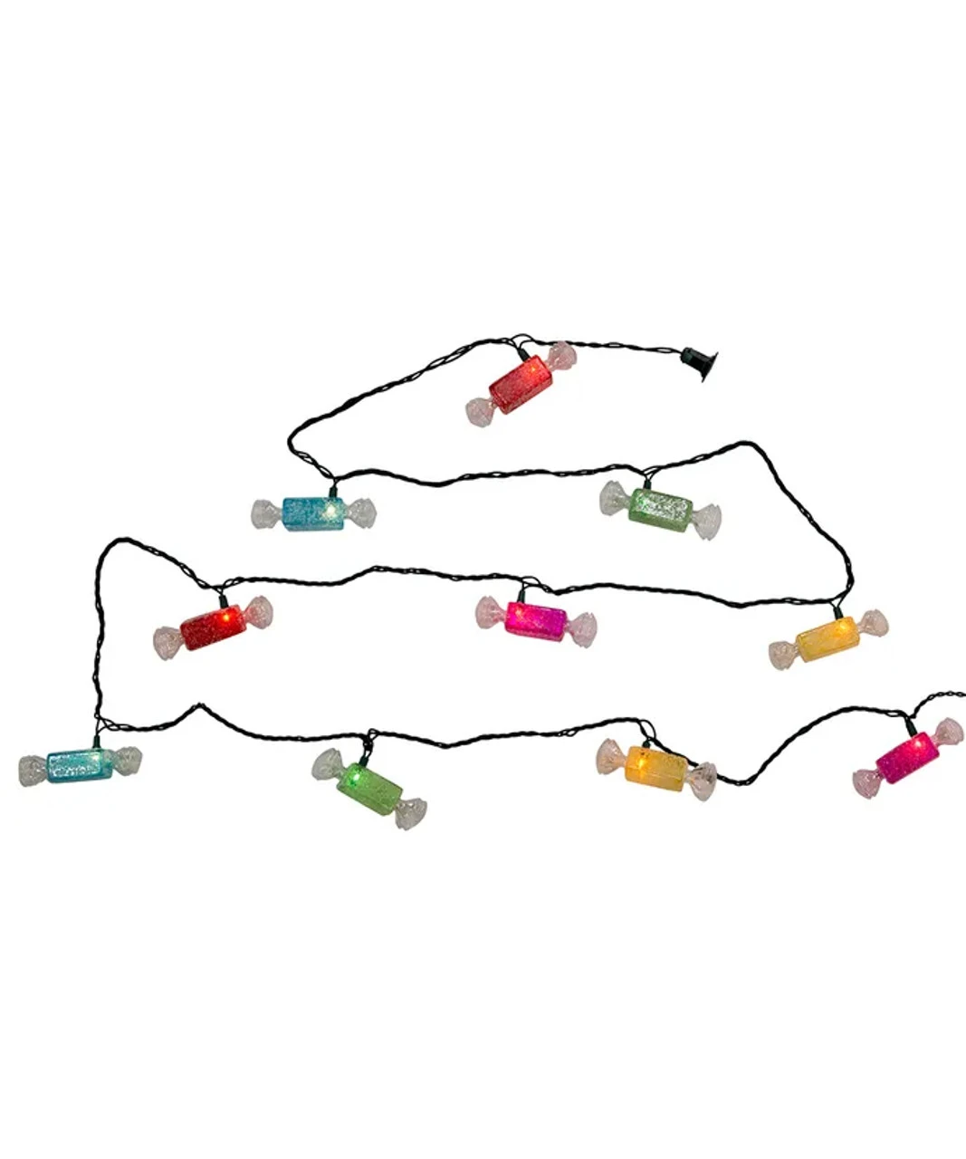 Kurt Adler Multicolored Glitter Candies Novelty Light Set 2 Kurt Adler Multicolored Glitter Candies Novelty Light Set - Image 2